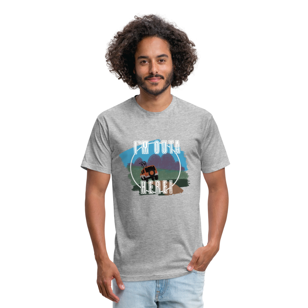 I'm outa here T-shirt - heather gray