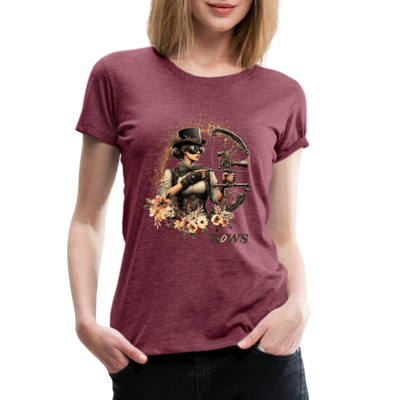 Gretel T-Shirt - heather burgundy