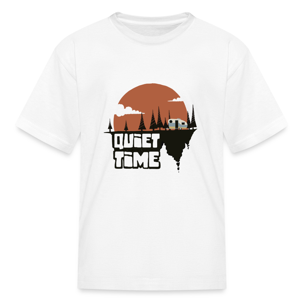 Kids' "Quiet Time" T-Shirt - white