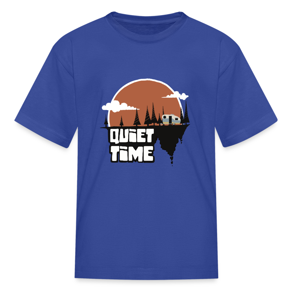 Kids' "Quiet Time" T-Shirt - royal blue