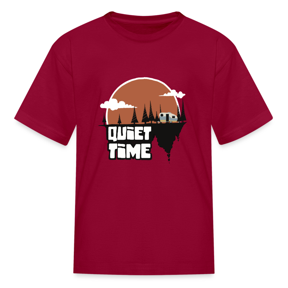 Kids' "Quiet Time" T-Shirt - dark red
