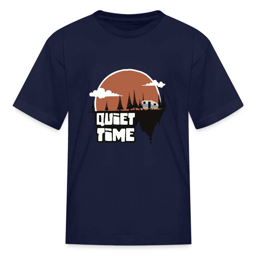 Kids' "Quiet Time" T-Shirt - navy