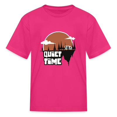 Kids' "Quiet Time" T-Shirt - fuchsia