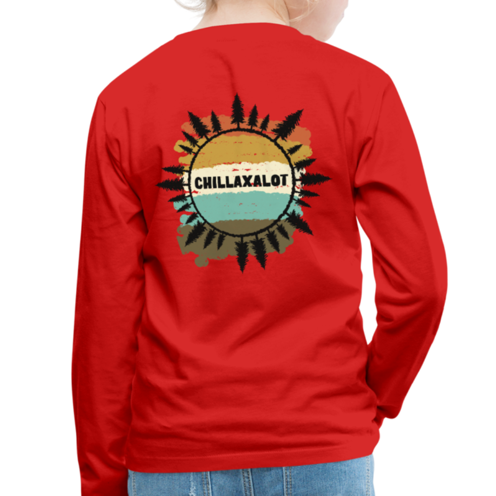 Kids' Chillaxalot Long Sleeve T-Shirt - red