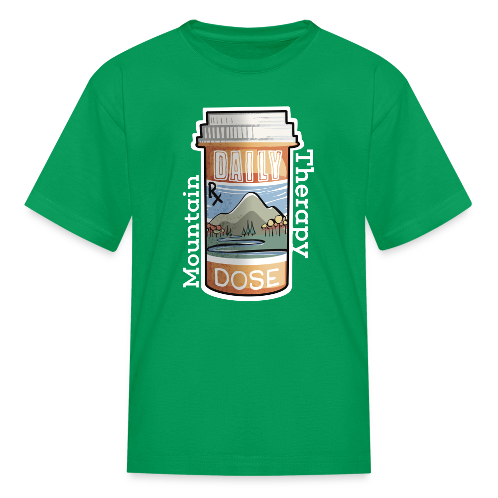 Kids' Mountain Therapy T-Shirt - kelly green