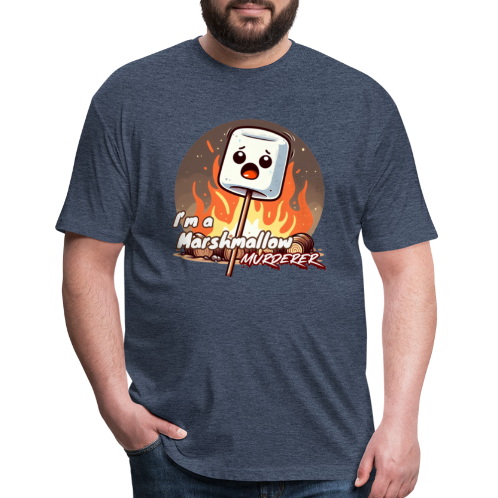 marshmallow T-Shirt - heather navy