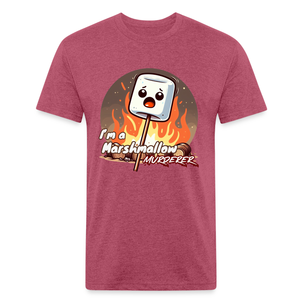 marshmallow T-Shirt - heather burgundy