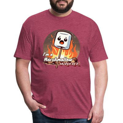 marshmallow T-Shirt - heather burgundy