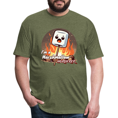 marshmallow T-Shirt - heather military green
