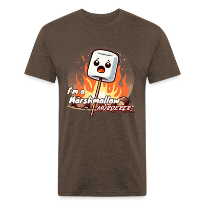 marshmallow T-Shirt - heather espresso