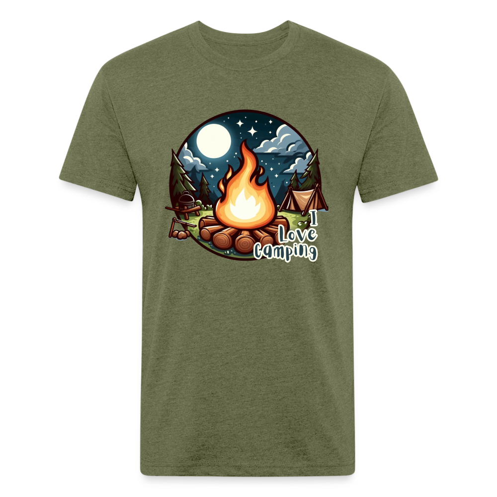 Camping T-Shirt - heather military green