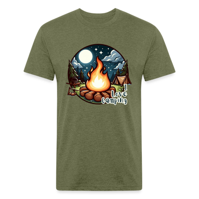 Camping T-Shirt - heather military green