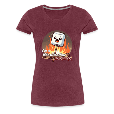 Marshmallow T-Shirt - heather burgundy