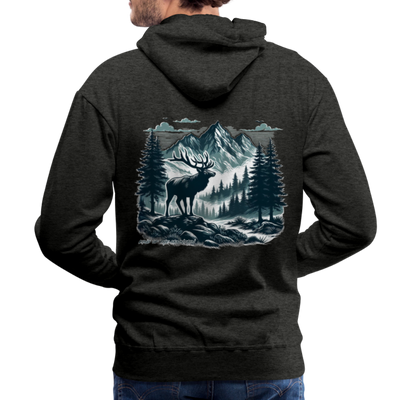 King of the Mountain Hoodie - charcoal grey