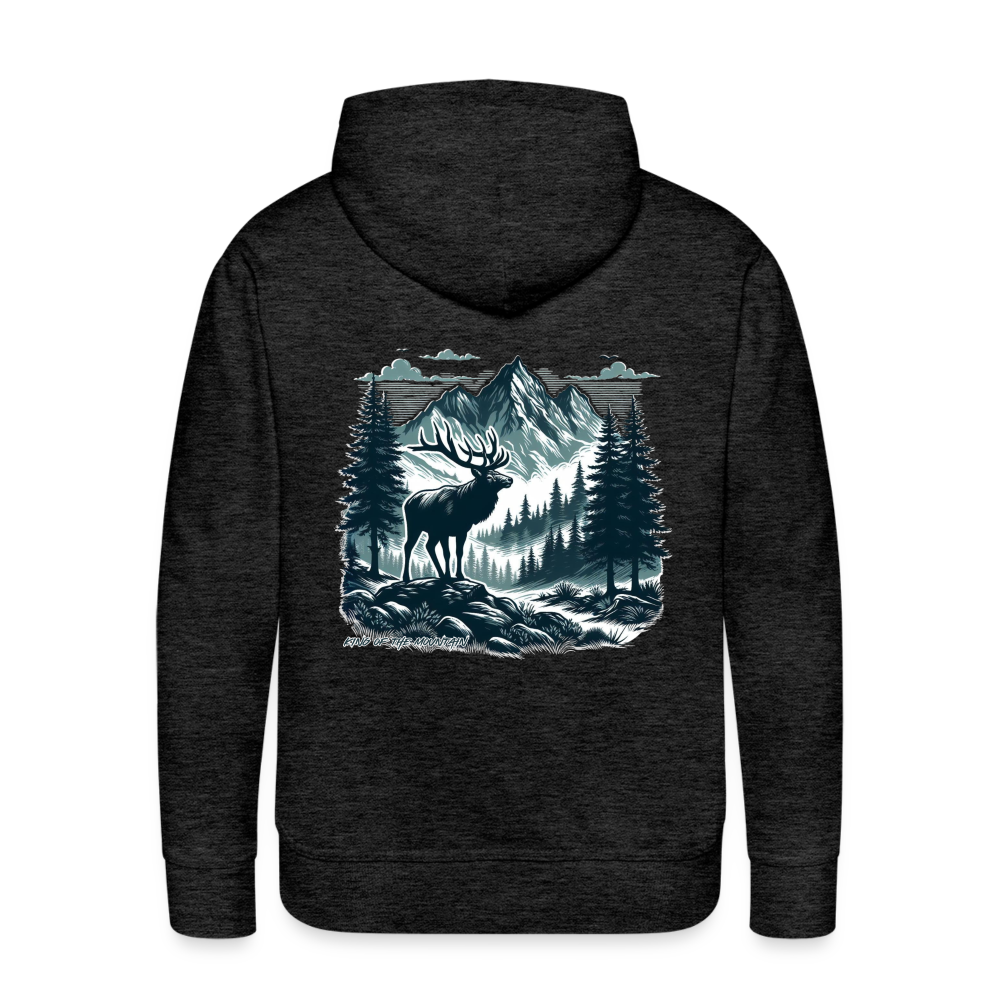 King of the Mountain Hoodie - charcoal grey