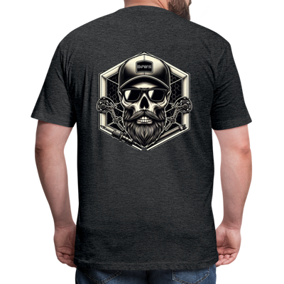 Skull Cap T-Shirt - heather black