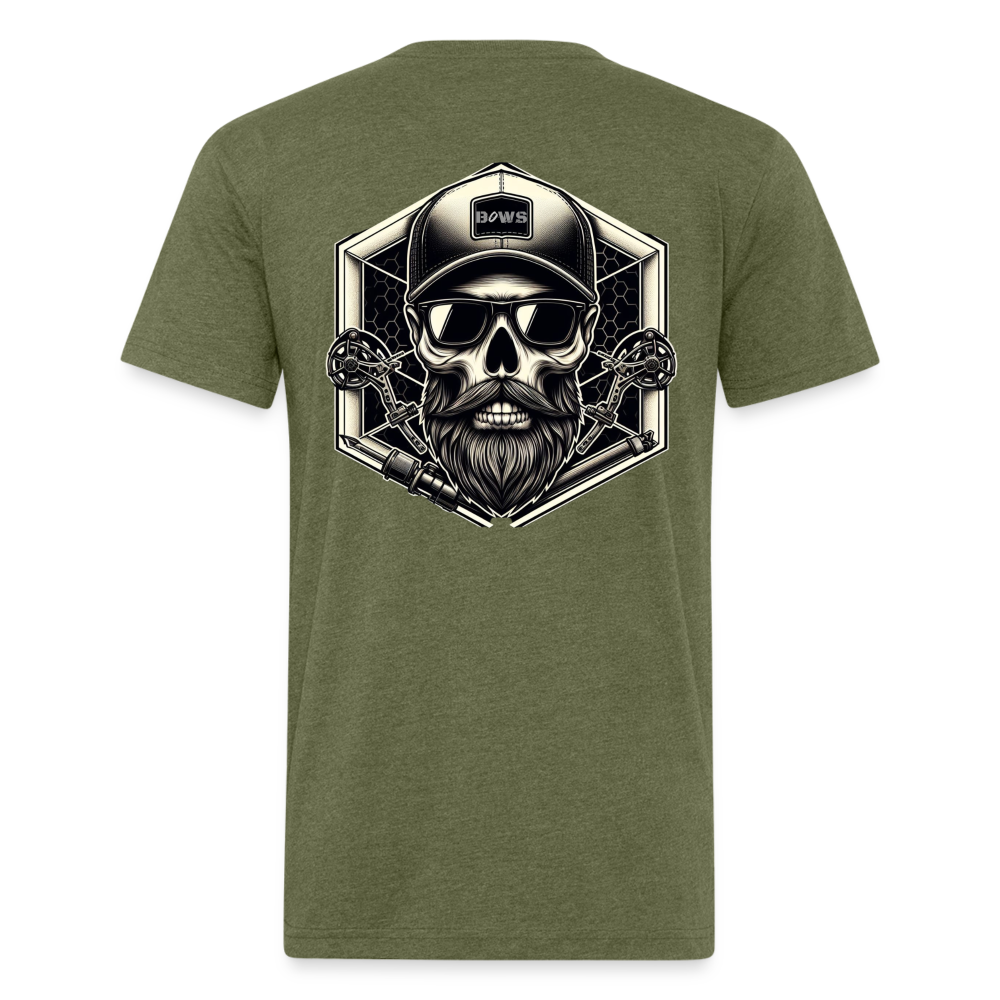 Skull Cap T-Shirt - heather military green