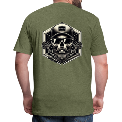 Skull Cap T-Shirt - heather military green