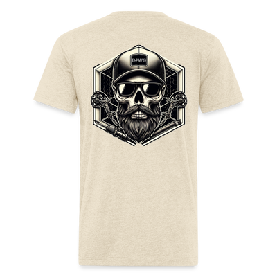 Skull Cap T-Shirt - heather cream