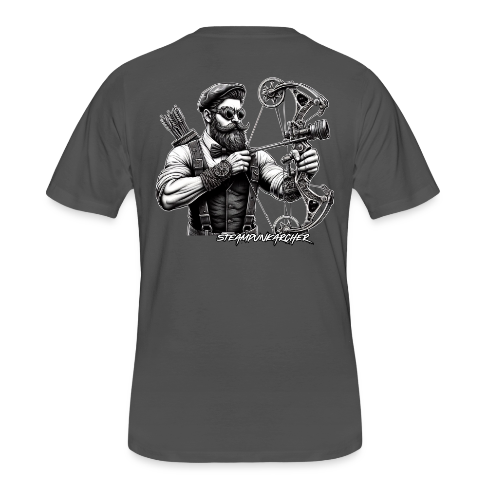 SteamPunk Archer T-Shirt - charcoal